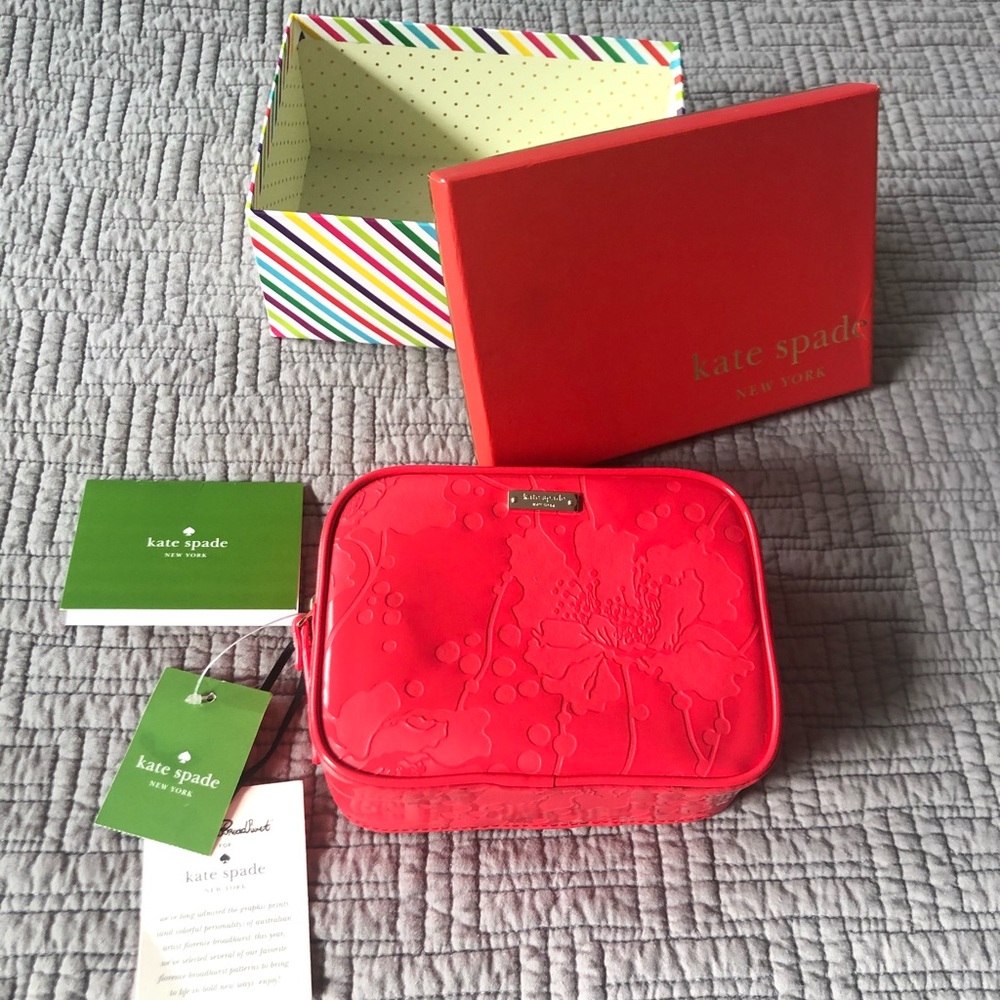 Kate Spade Floral cosmetic case